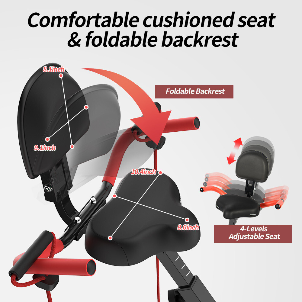 Pooboo Indoor Exercise Bike Stationary Cycling Bicycle Cardio Fitness Workout