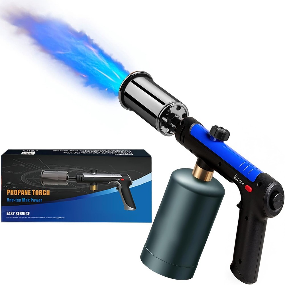 ARTFLAMM Powerful Propane Torch Gun, Kitchen Torch With Adjustable Flame, Adj...