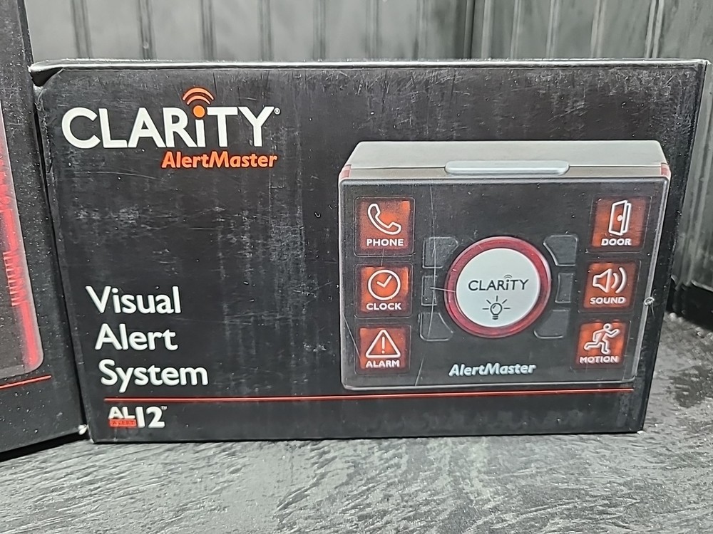 Clarity AlertMaster Visual Alert AL10 Base System AL12 Remote Receiver
