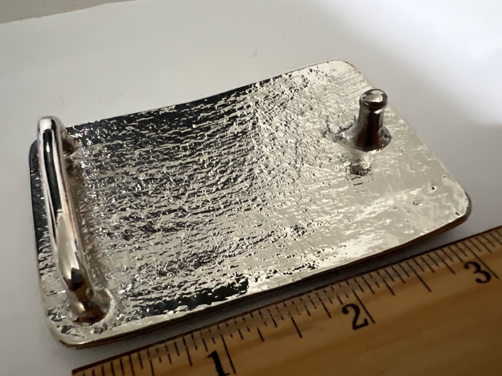 John Wayne GOLD/NICKEL Red River D Brand Belt Buckle Movie Westerns JW INITIALS