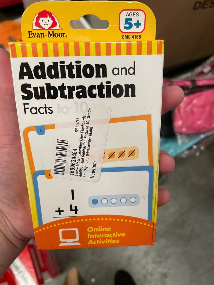 Evan-Moor EMC 4168 Addition And Subtration Flash Cards