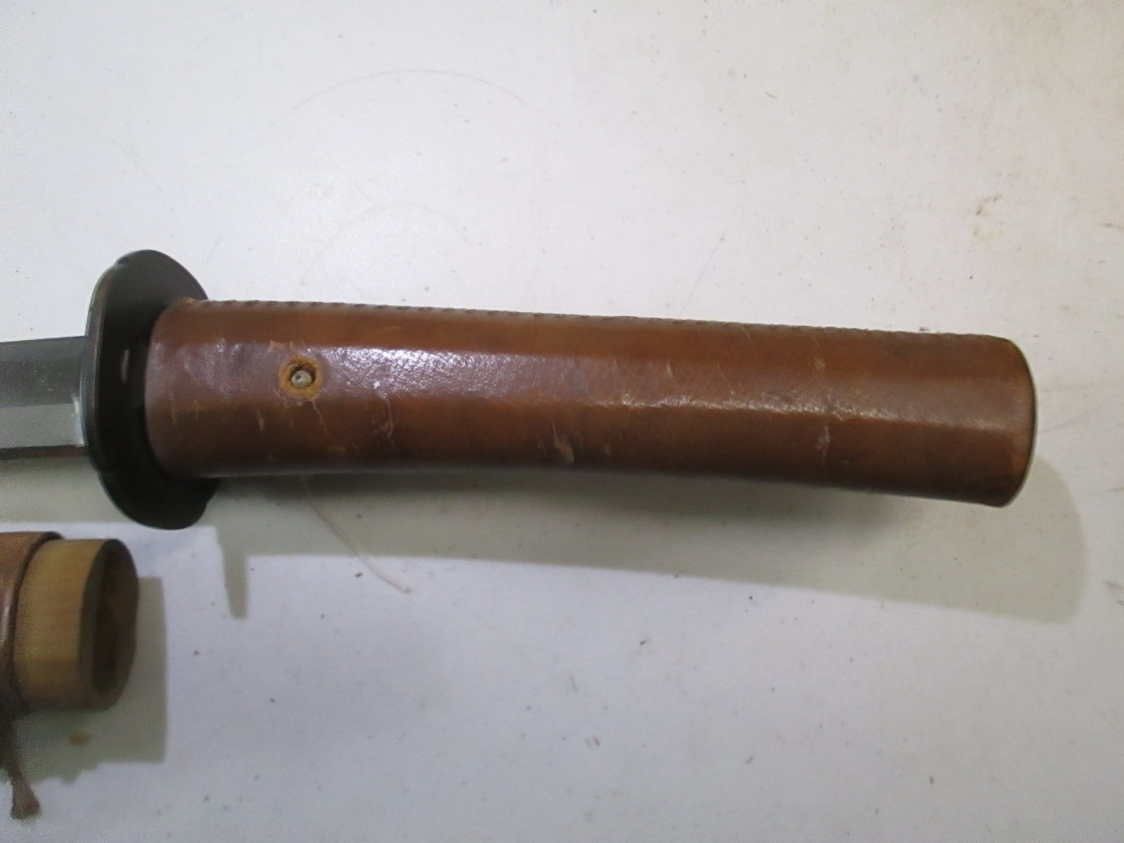 OVER 300 YEARS JAPANESE KATANA SAMURAI SWORD & SCABBARD SIGNED SHIMOSAKA #W44