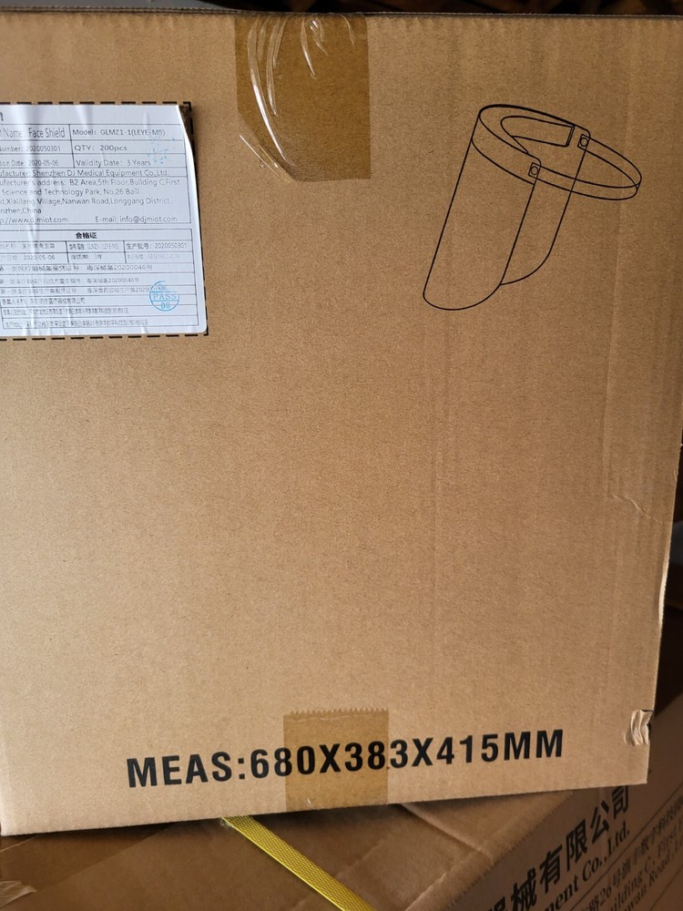 Safety Face Shield - 1 Box= 200 quantities