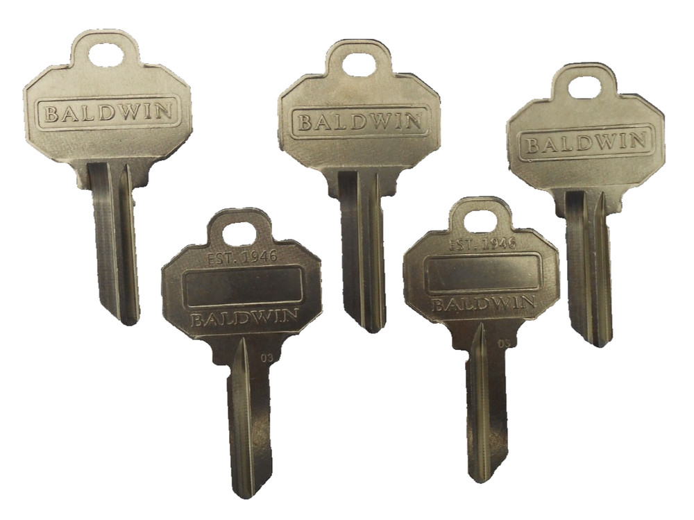 5  BALDWIN 5 Pin Key Blanks