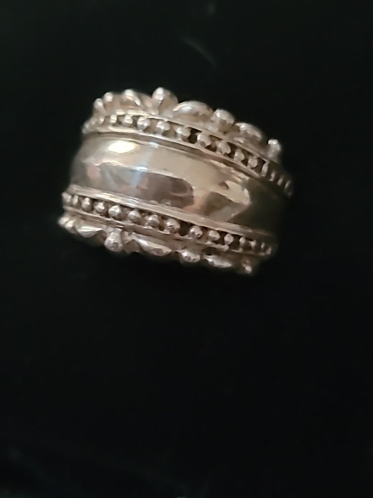 Sterling Silver earrings And Ring Set Size 5.75
