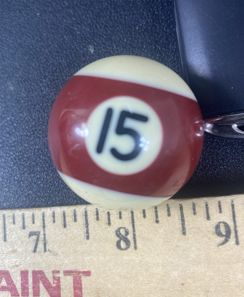 Replacement 1.5" Mini Billiard Pool Ball  Striped #15 Ball