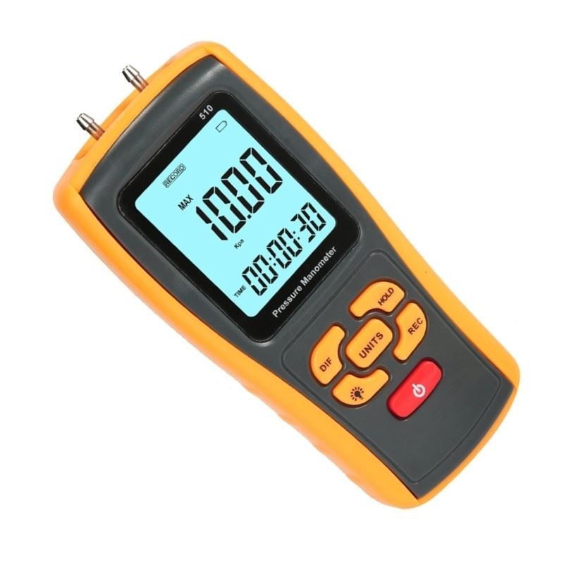 Accurate Gas Pressure Meter Data Storage Function for Laboratory Calibration