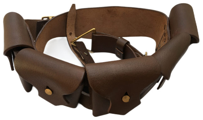 Warcraft Exports 1903 Pattern Leather Five Pocket Bandolier for Jawa Costume