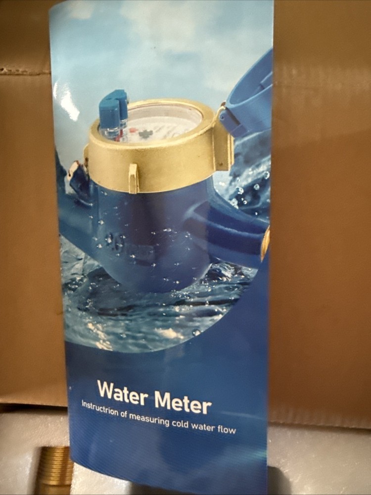 Accurate 3/4" NPT Cold Water Meter with Accessories – Ideal for Efficient Usage