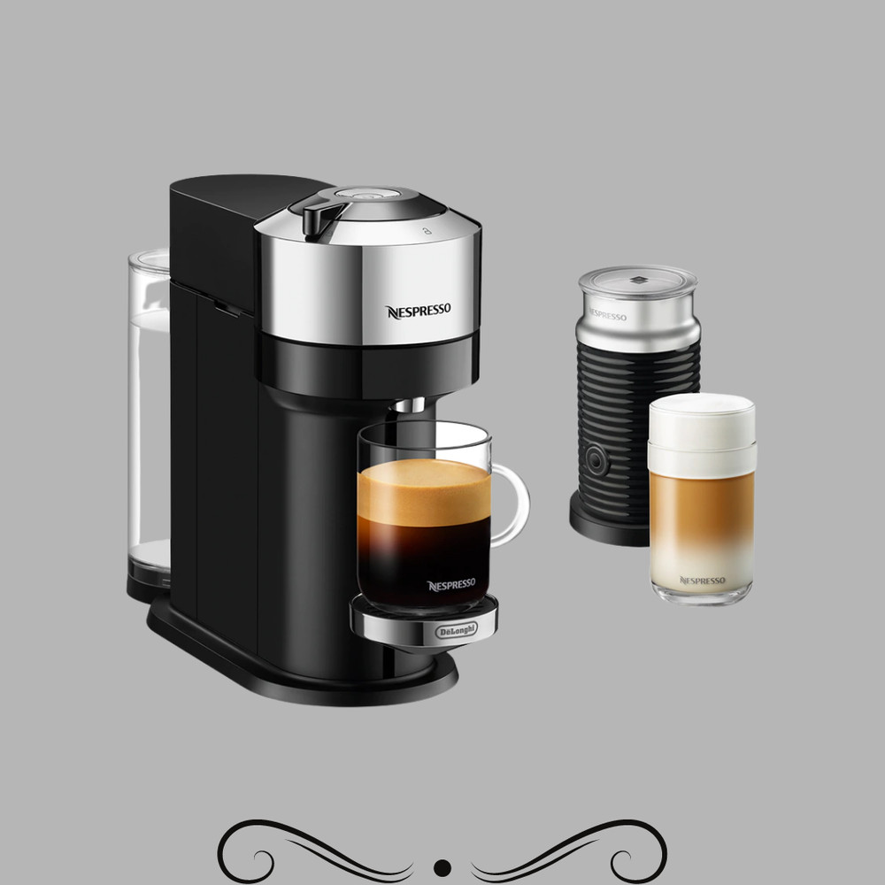 Delonghi ENV120CAE Vertuo Next Espresso Capuccino Machine, Chrome