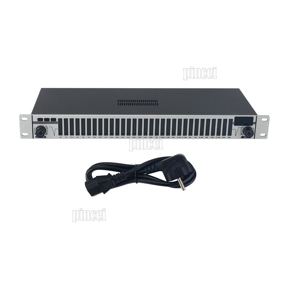 EQ-A31 Professional 31 Band Equalizer Digital Equalizer (Silver) for Stage Home
