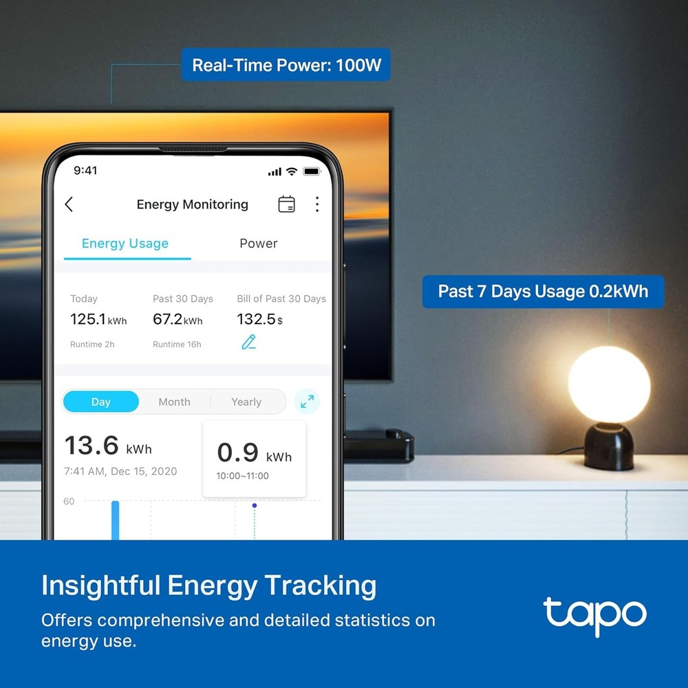 TP-Link Smart Plug Mini, Matter Compatible, Compatible with Alexa, Googl