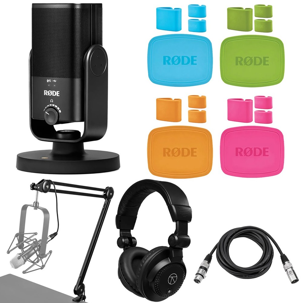 Rode NT-USB Mini Cardioid Electret Condenser Studio USB Microphone, Bundle with