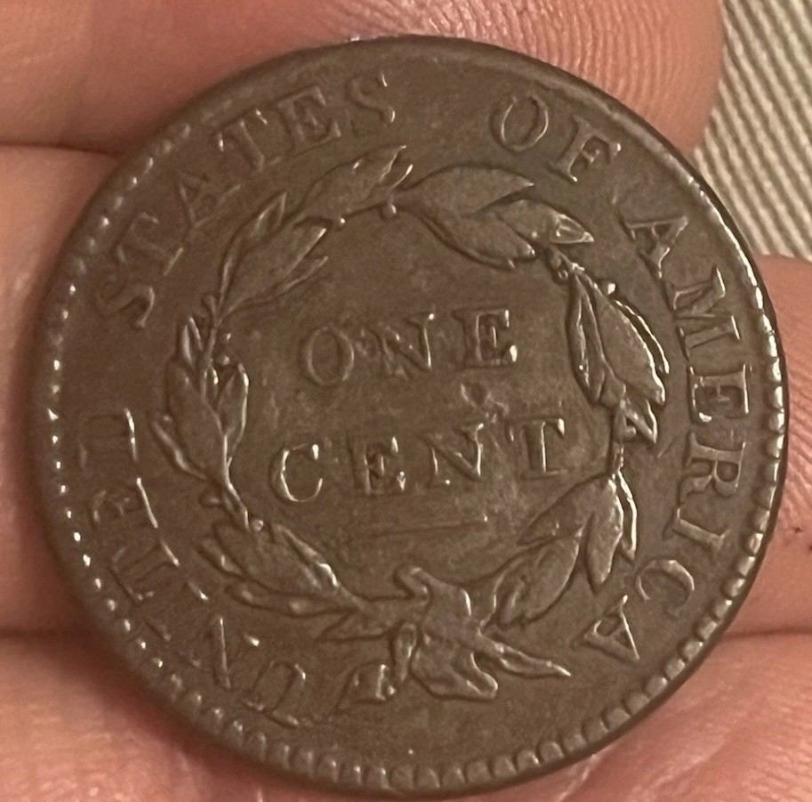 1818 Coronet head , large cent , Very fine, scarce