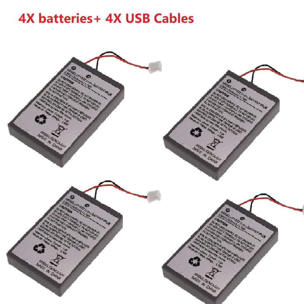 Rechargeable Battery For PS4 Controller 2000mAh Replacement & USB Charging Cable
