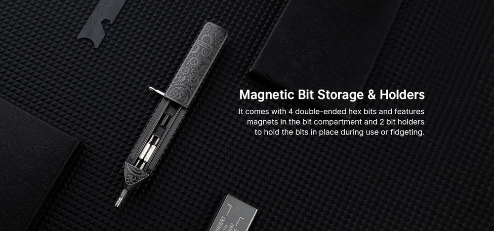 Olight Otacle D2 Ti Gears Multi-Bit Driver w/Fidget Slider & Gear Etching