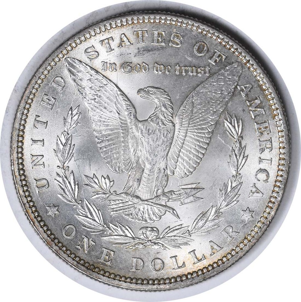1884 VAM 2A Morgan Silver Dollar Partial E Reverse Choice BU Uncertified #714