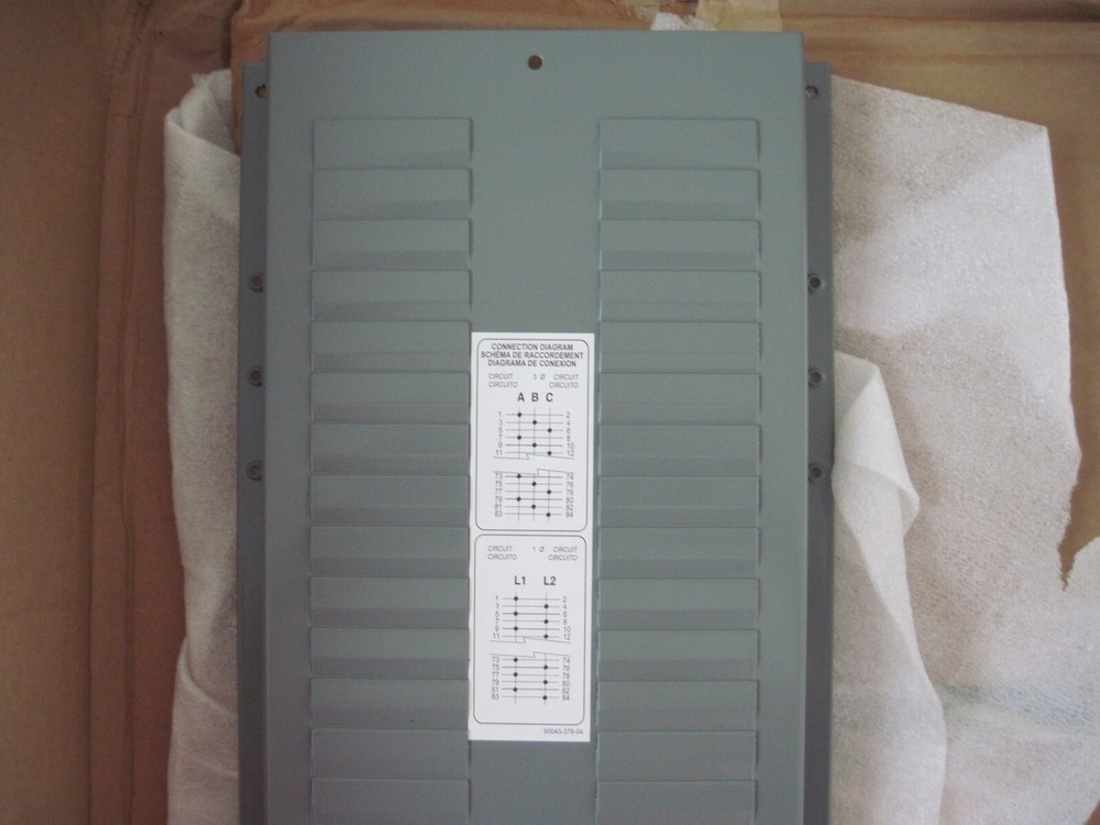 Square D NQODRPL442L2 Replacement Deadfront Kit, Missing Screws