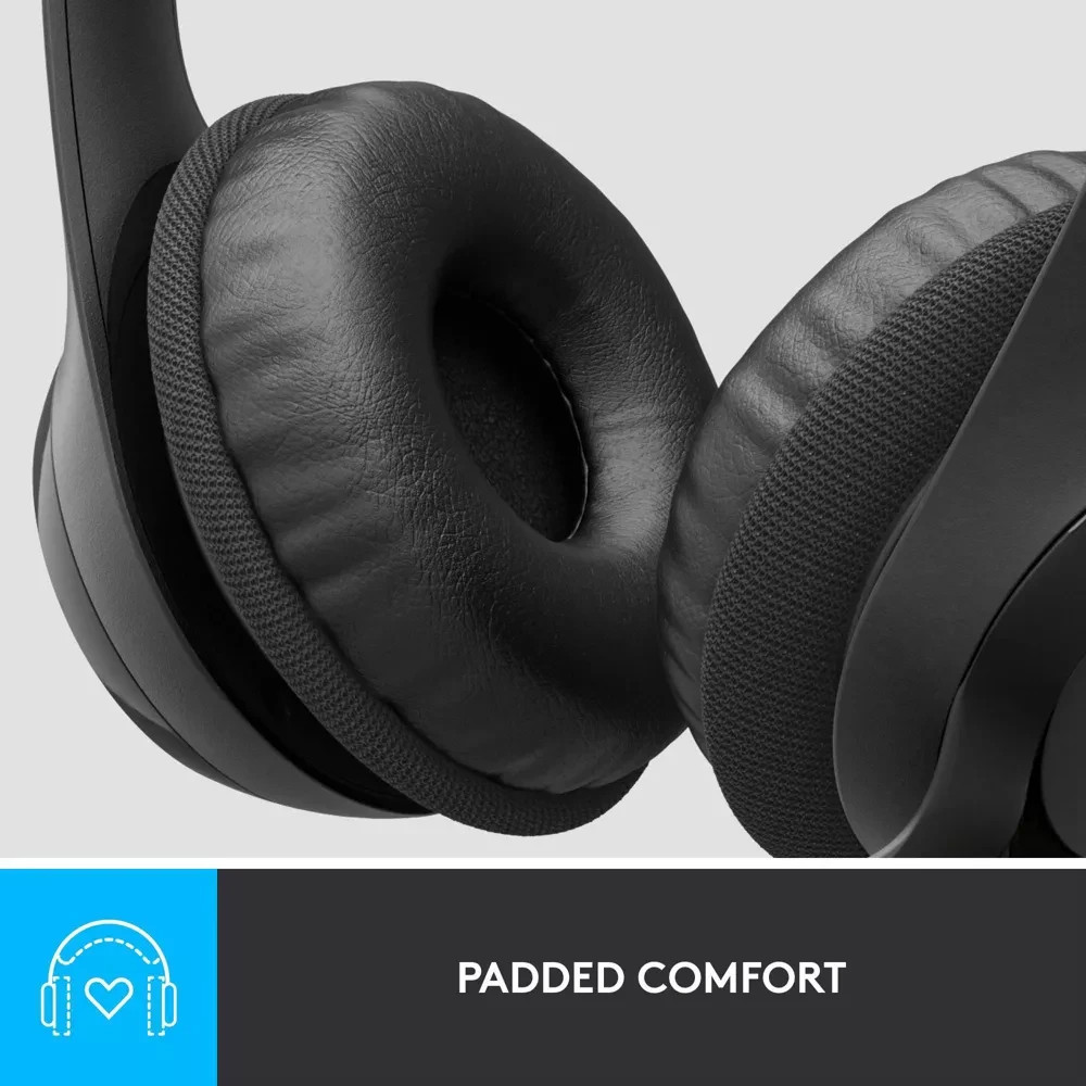 Brand New Logitech H390 USB Wired Computer Headset (981-000310) - Black