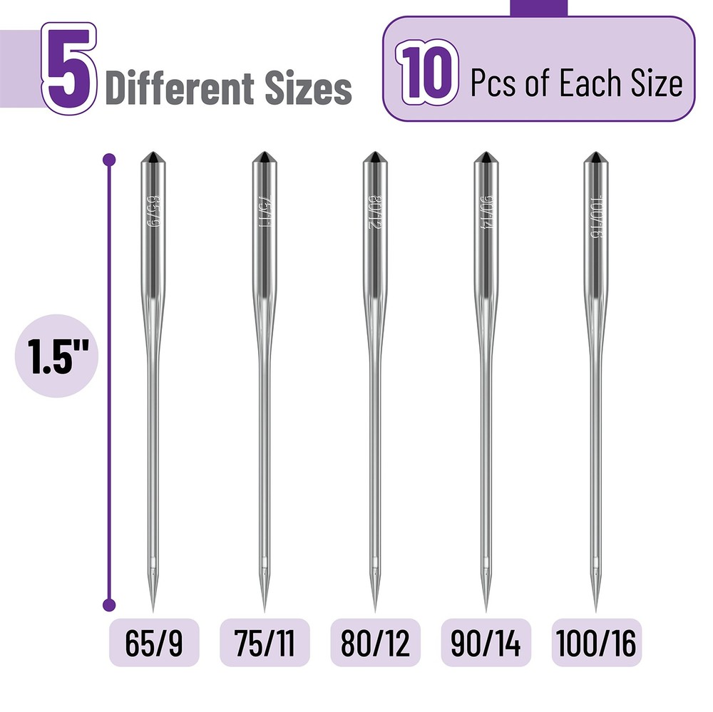 Mr. Pen- Sewing Machine Needles, 50 Pack, Universal Needles...