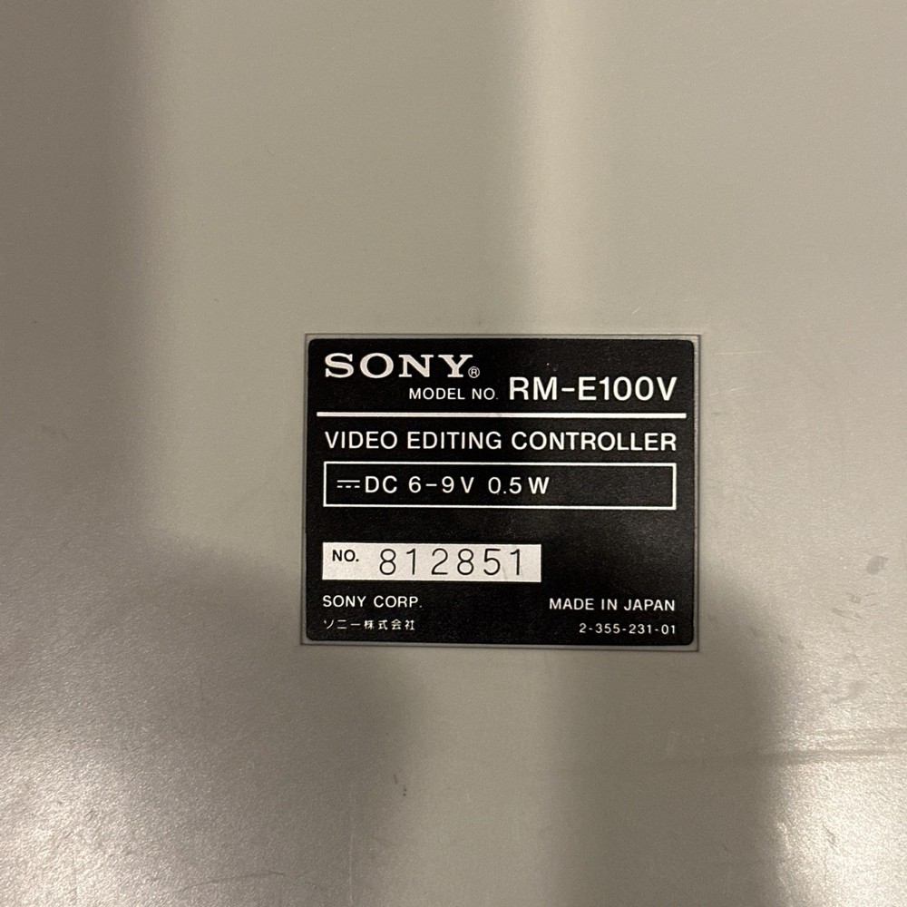 SONY VIDEO EDITING CONTROLLER RM-E100V