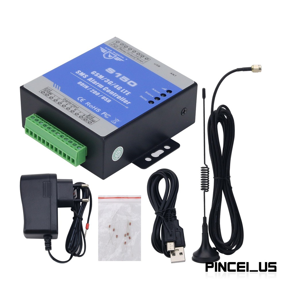 8-Channel SMS Alarm Controller SMS Relay Switch 8DIN 2DO USB S150 2G Version SZ