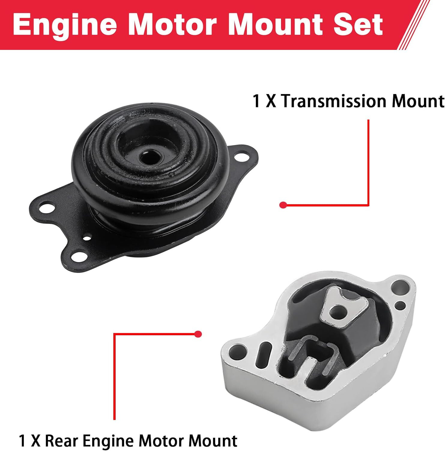 For Nissan Altima 2007-2015 L4 2.5L Auto CVT Engine Motor Transmission Mount Kit