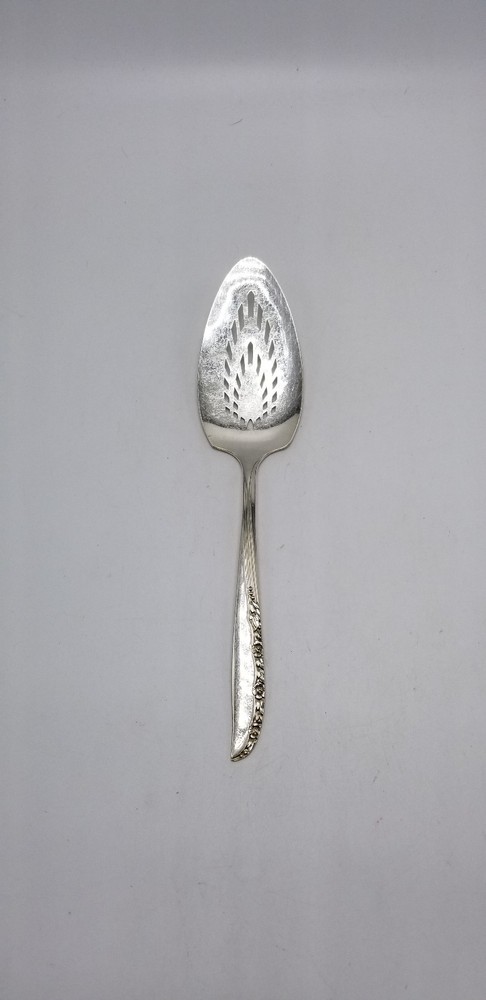 Oneida "Brittany Rose" Silverplate 9 1/2 Inch Solid Pierced Pie Server