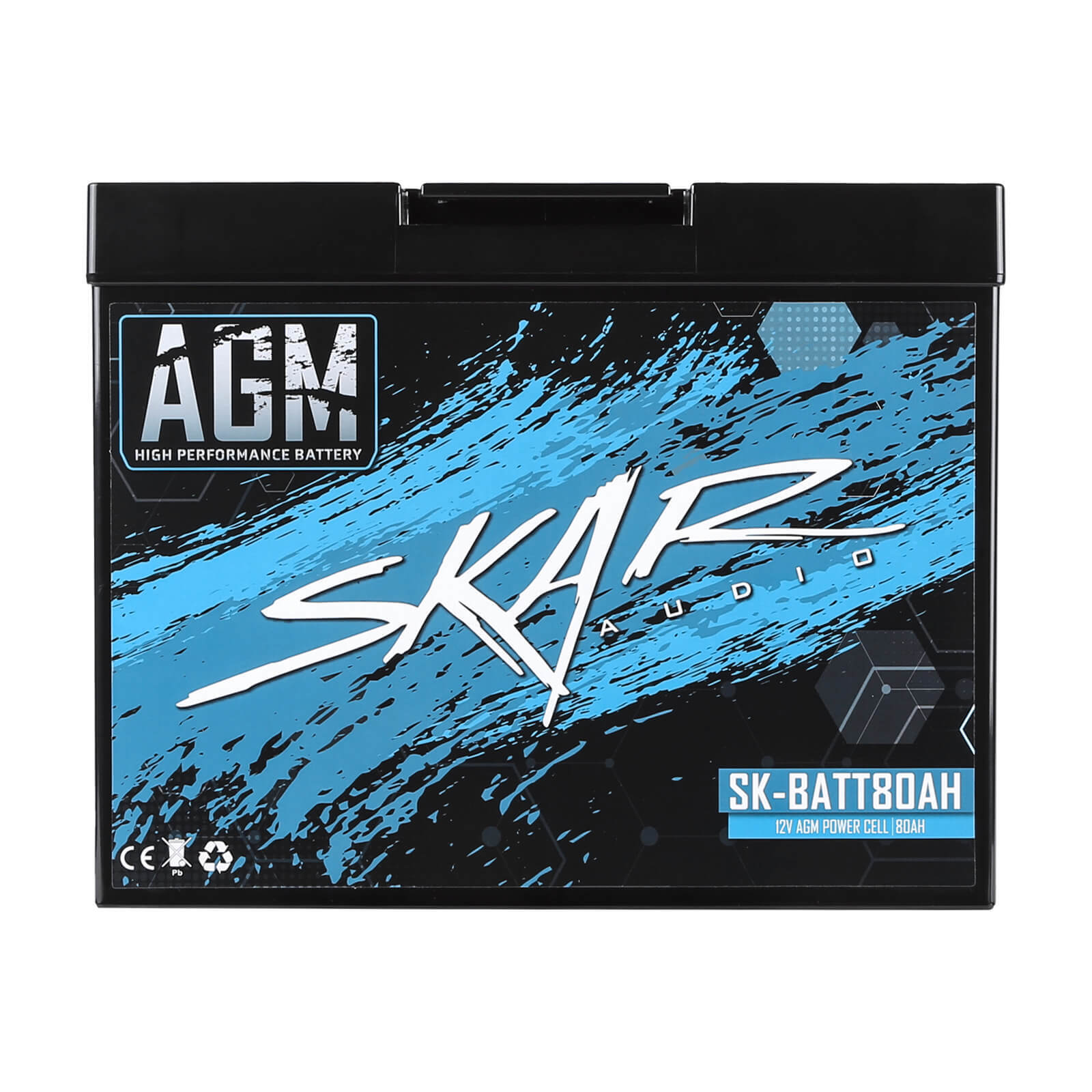 NEW SKAR AUDIO 12V 80Ah AGM HIGH PERFORMANCE CAR AUDIO BATTERY | SK-BATT80AH