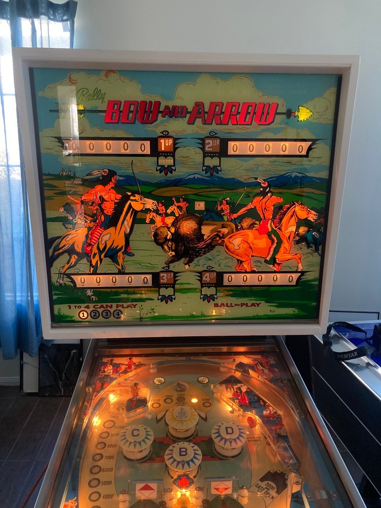 Bally, Bow and Arrow Pinball Machine, 1974
