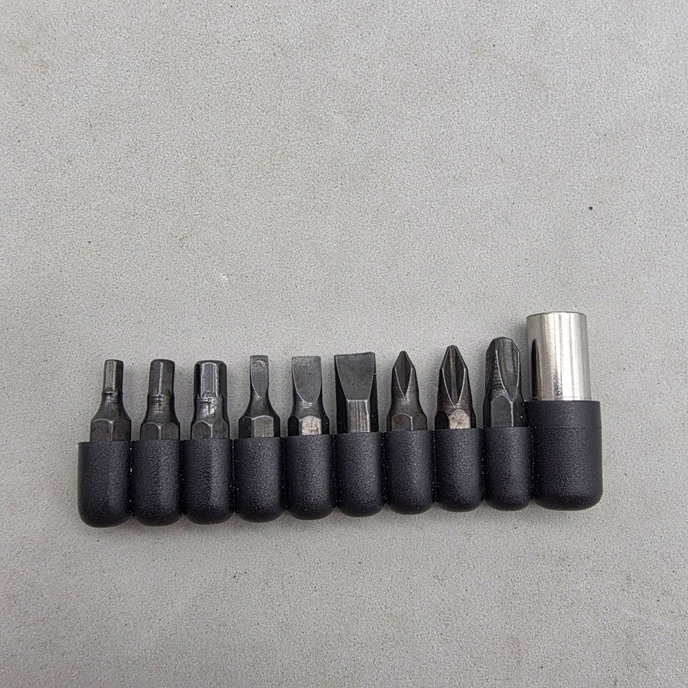 screwdriver bits and a bit holder