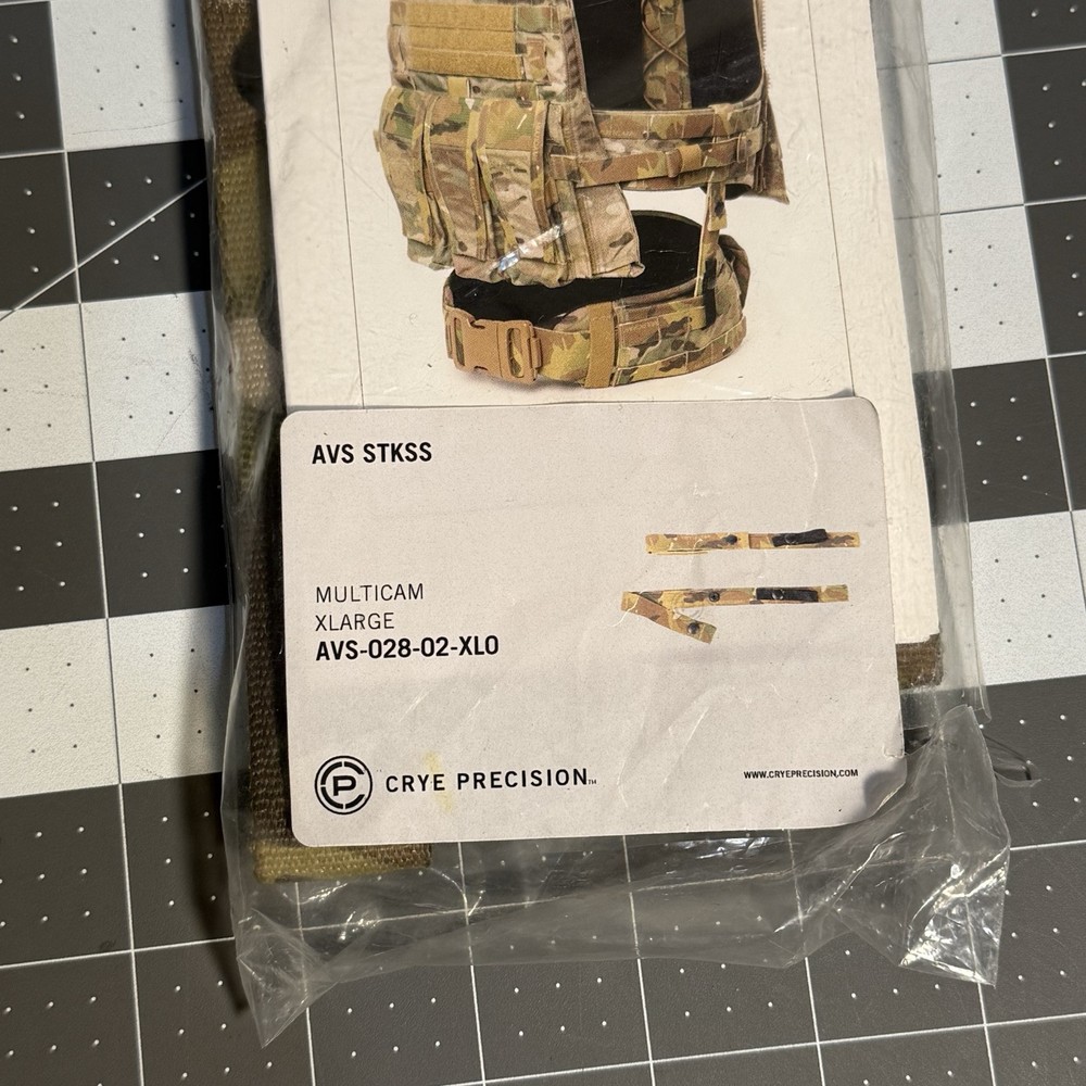 Crye Precision AVS Structural Kinetic Support System (StKSS) X-Large Multicam