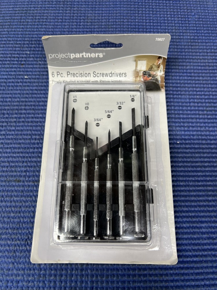 B02- Project Partners 6 Pc. Precision Screwdriver Set In Case
