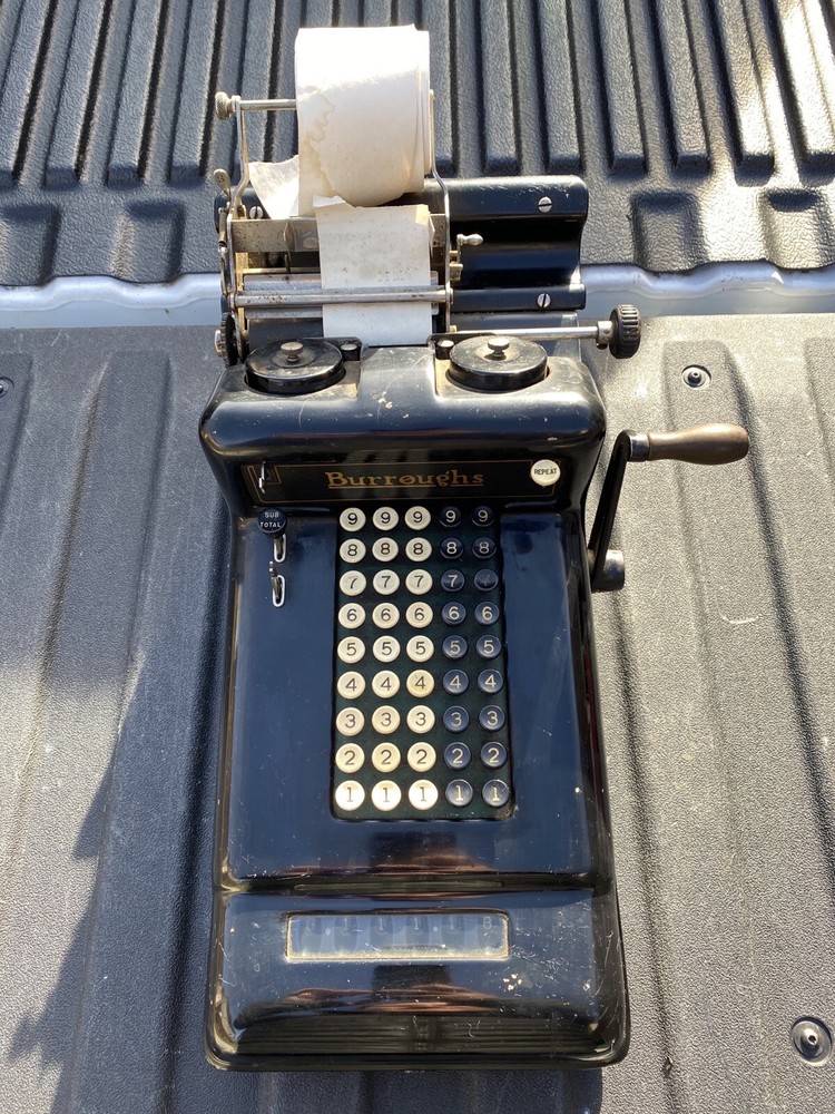 Antique Burroughs counting Machine