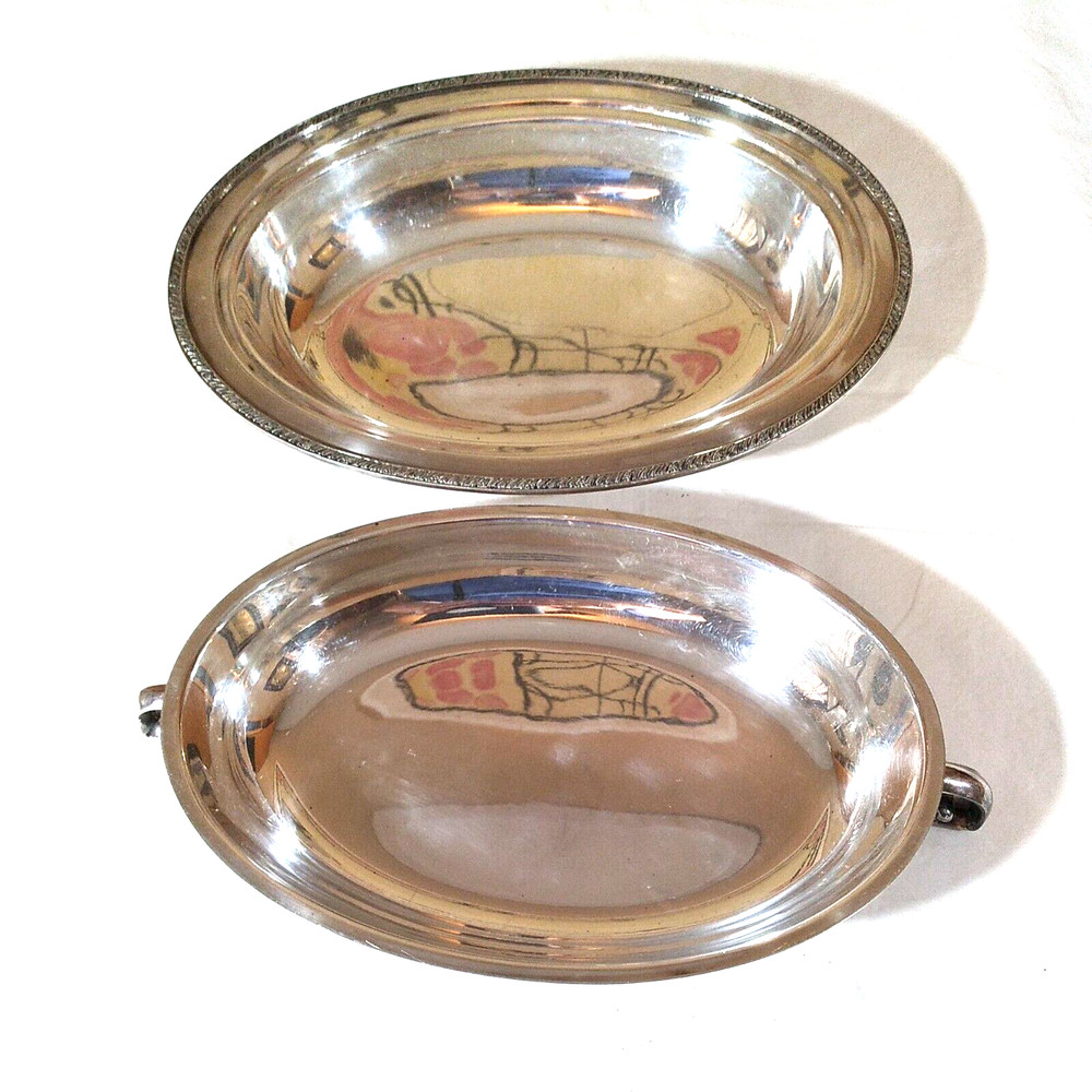 Melford Silver Plated Serving Covered Vegetable Dish Antique EPNS 2 in 1