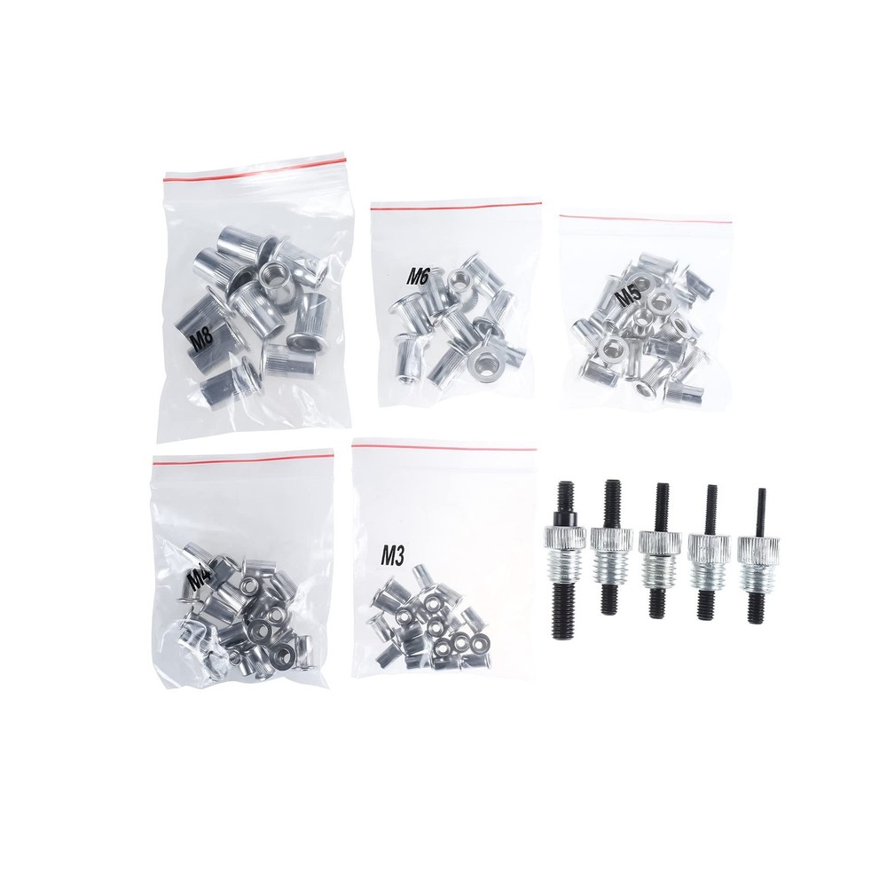 86pcs Hand Rivet Tool Nut Setter Kit, Thread Blind Riveting Tools, Wrench Nut...