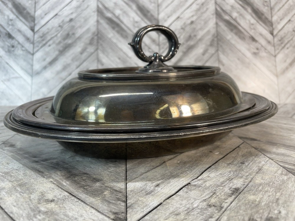 Vintage BSCEP Silver Plated Platter 4 Piece