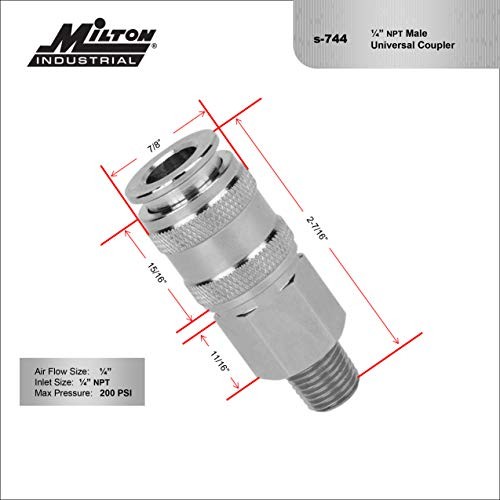 5 In ONE Universal Quick-Connect Coupler, 1/4" MNPT