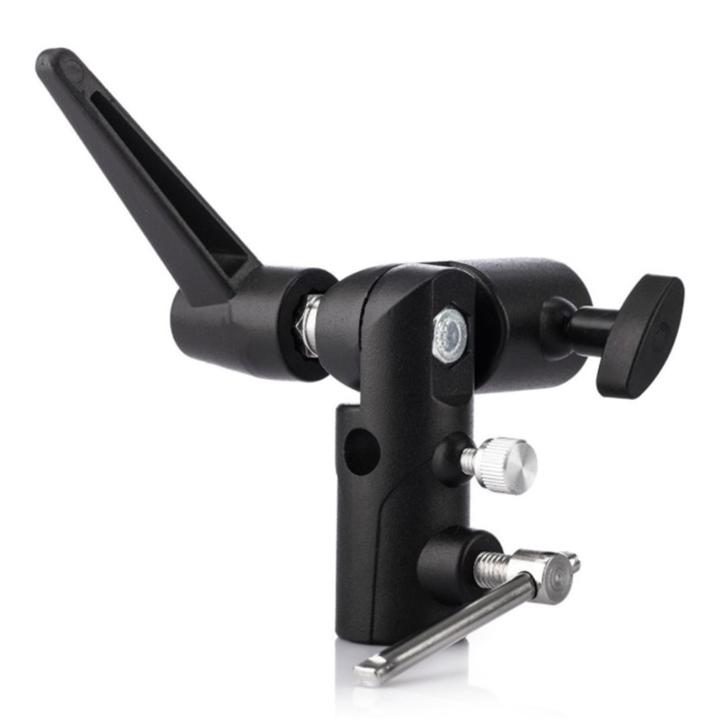 H-Shape Metal Holder Flash Bracket Adapter Adjustable Light Stand Mount Tripod