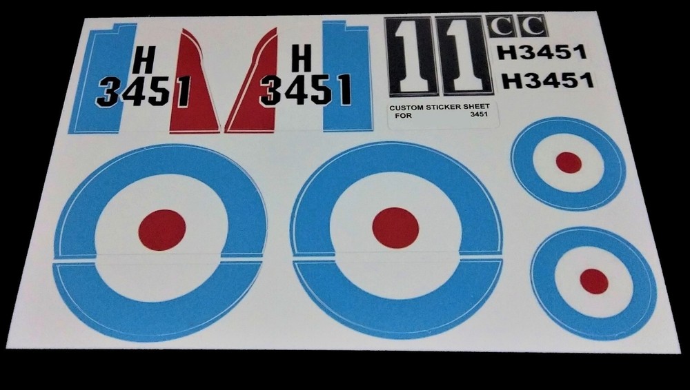 Custom Decal for 3451 Replacement Stickers
