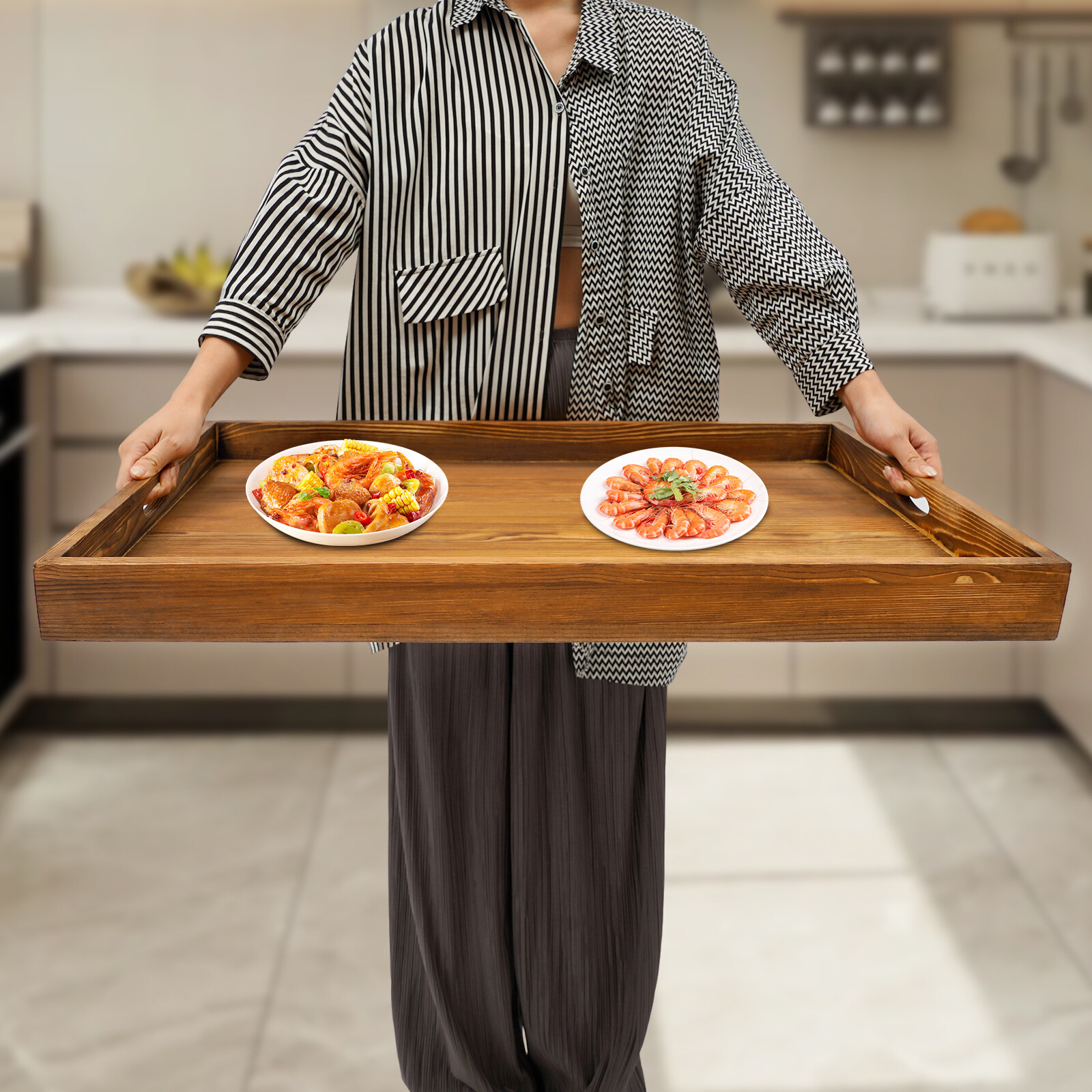 Wooden Stove Top Cover Stove Cover Protector Noodle Board Stove Cover Pine Wood