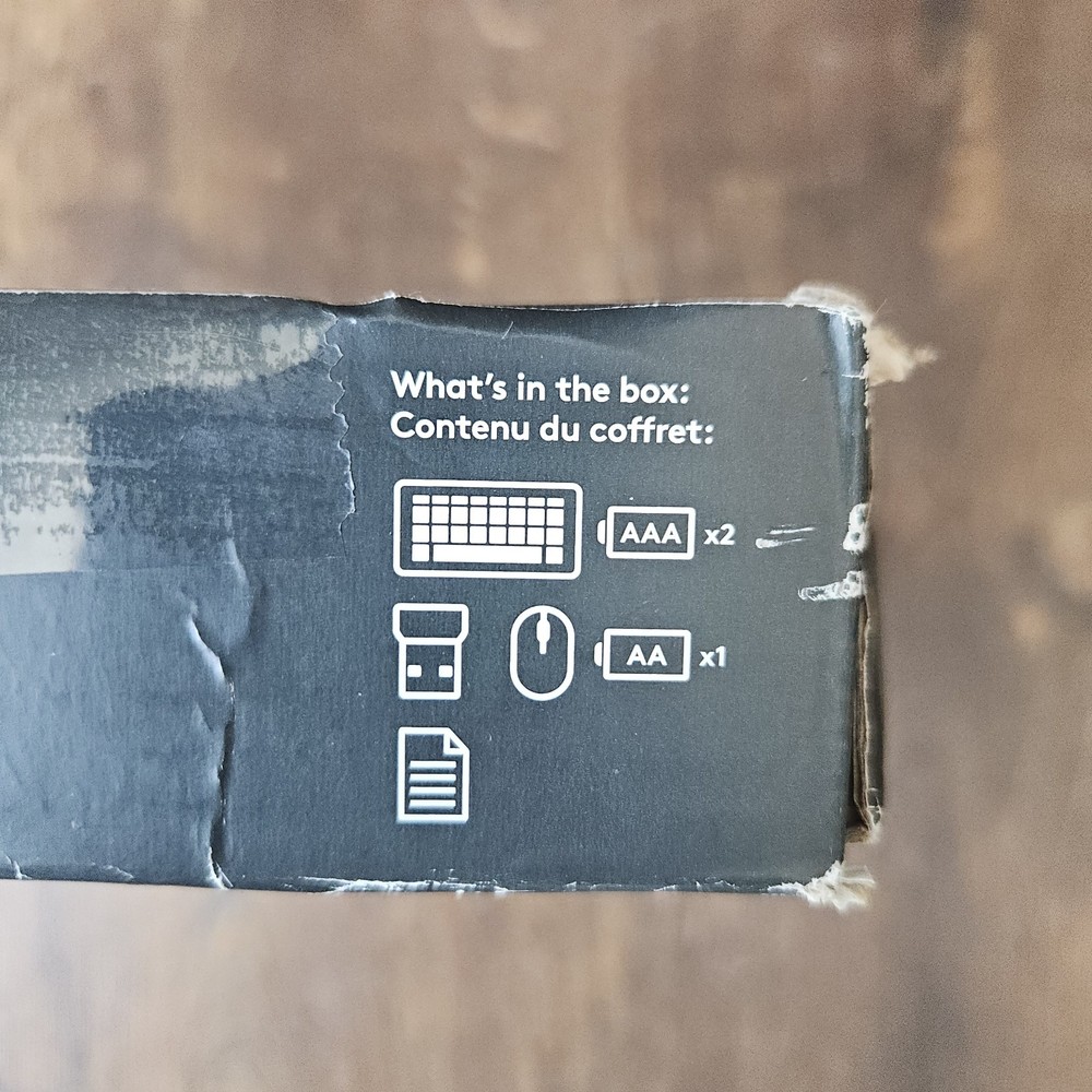 Logitech Wireless Combo Bluetooth Keyboard Mouse Black