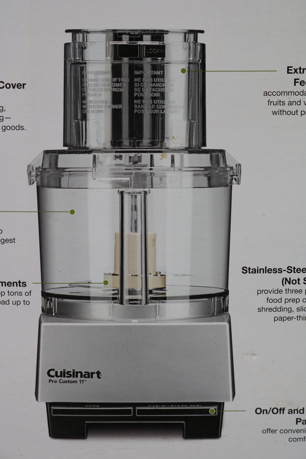 Cuisinart Custom Pro 11-Cup Food Processor DLC-8SBC Professional New Open Box