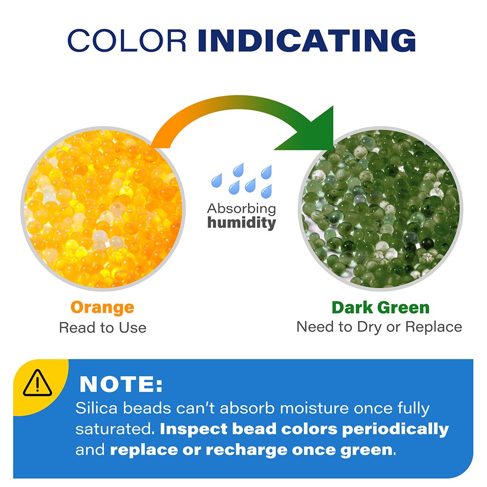 300 Packs 0.5 Gram Silica Gel Packets Desiccant Beads Dryer Moisture Absorber