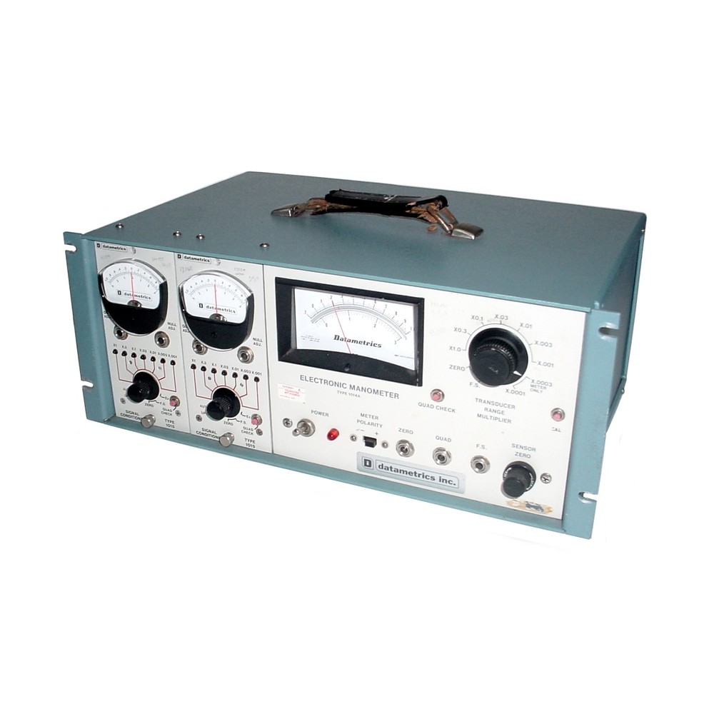 Datametrics 1014A Electronic Manometer w/(2) 1015 Signal Conditioner Modules