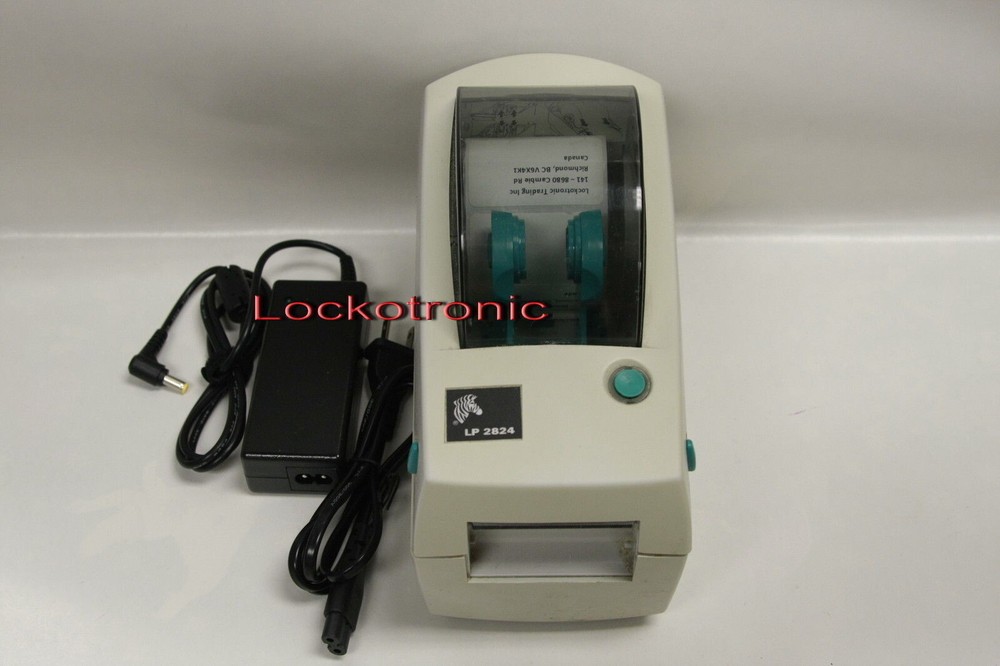 Zebra LP2824 Barcode Label Thermal Printer USB/Serial NO Front Cover