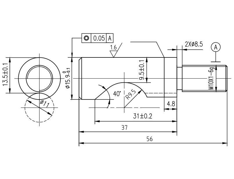 5C Collet Chuck 1/16- 1-1/8" with Integral D1-4 Cam Lock Mount 5" Diameter Chuck