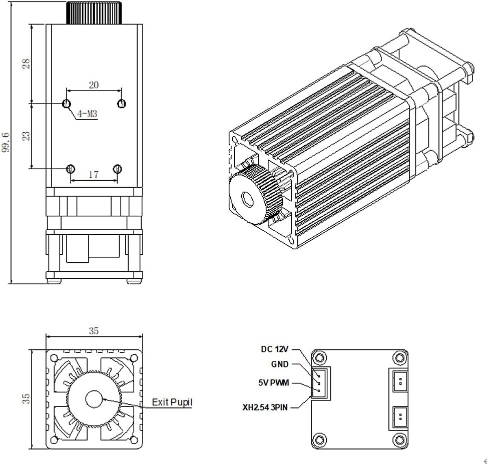 Class 1 Laser Engraver Module - High Stability for Precision Cuts and Engraves