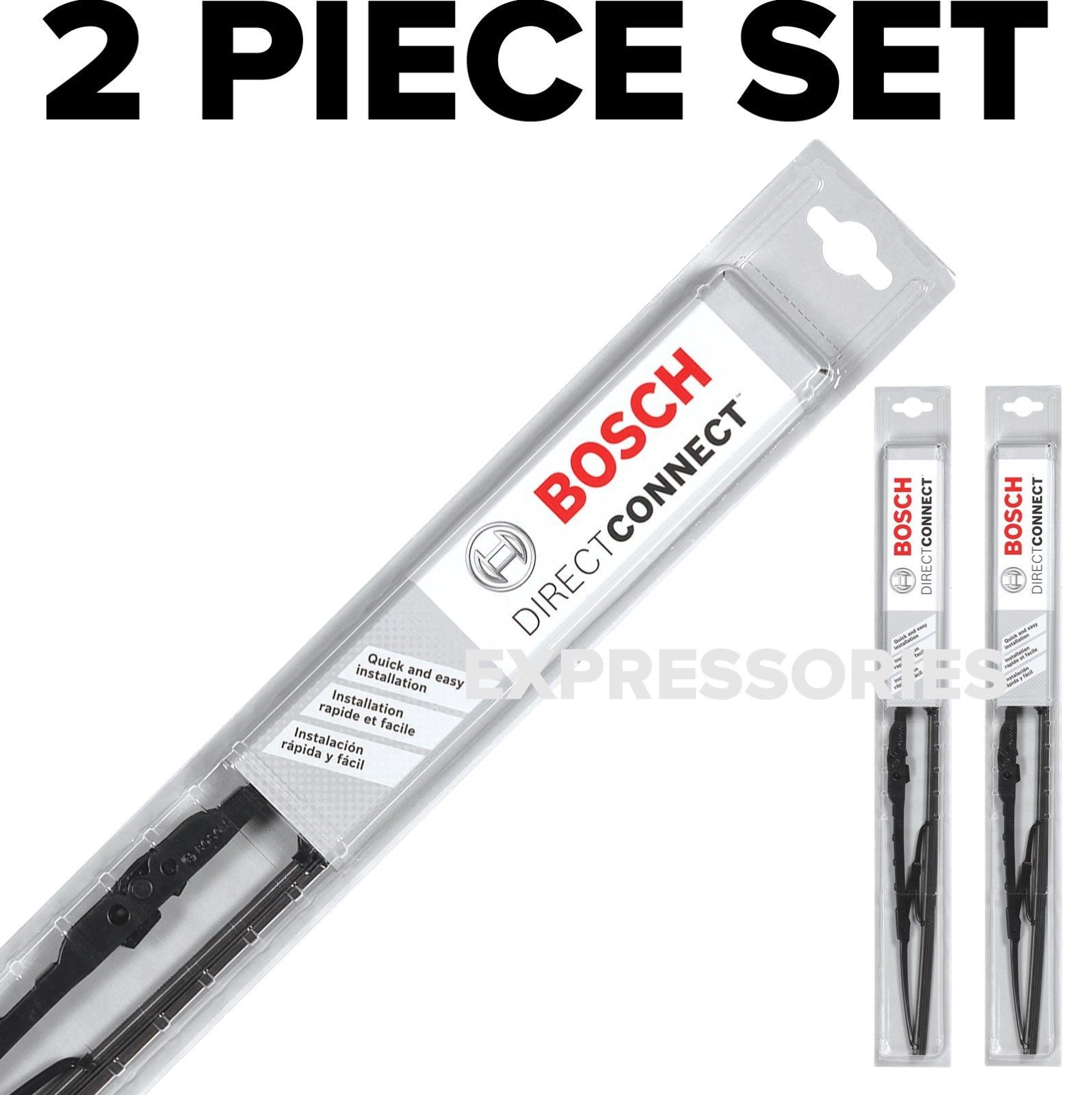 Bosch Direct Connect 40522-40522 OEM Quality Wiper Blade Set (Pair) 22"-In Stock