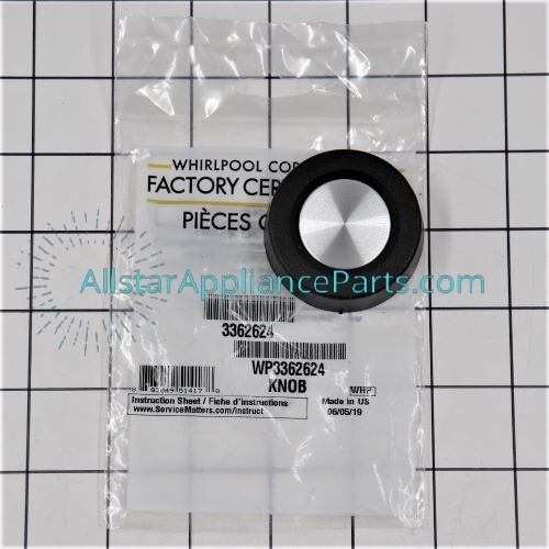 Whirlpool Washing Machine Timer Knob WP3362624
